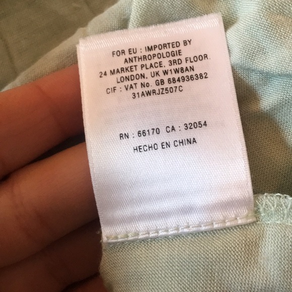 Anthropologie Green Eyelet Dress - Picture 6 of 6